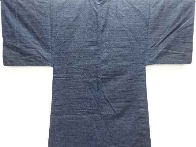 JAPANESE KIMONO / ANTIQUE MENS HAORI / COTTON / KURUME KIKKO KASURI